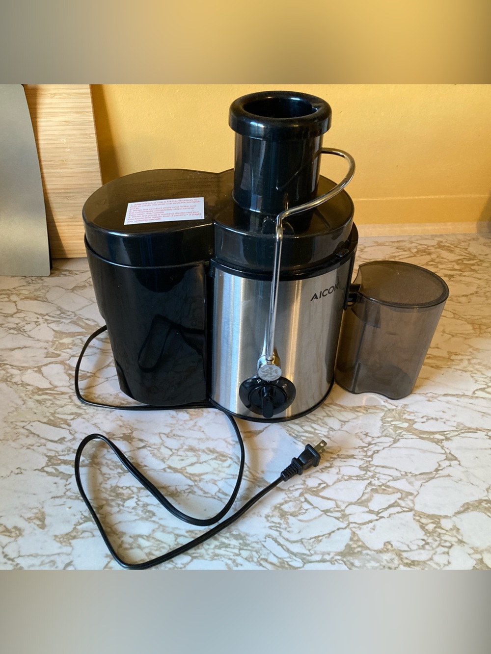 Black Stainless Steel Centrifugal Juice Extractor